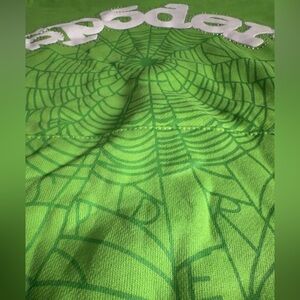 Green Rhinestone Sp5der hoodie | Price negotiable